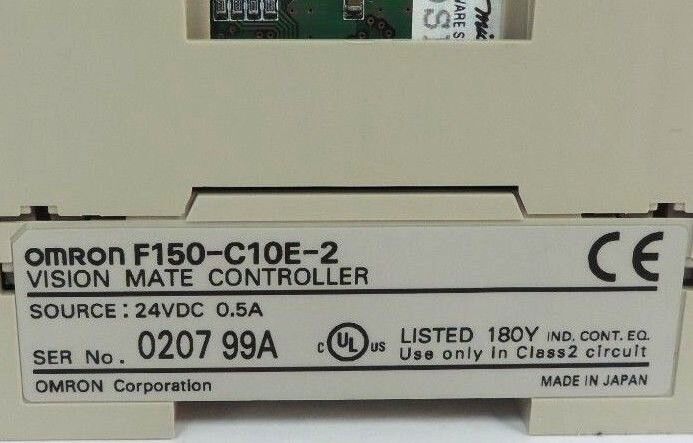 OMRON F150-C10E-2 VISION MATE CONTROLLER SOURCE: 24VDC 0.5A, MISSING (1) DOOR