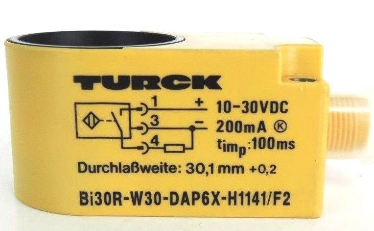 NEW TURCK Bi30R-W30-DAP6X-H1141/F2 INDUCTIVE PROXIMITY RING SENSOR 10-30VDC