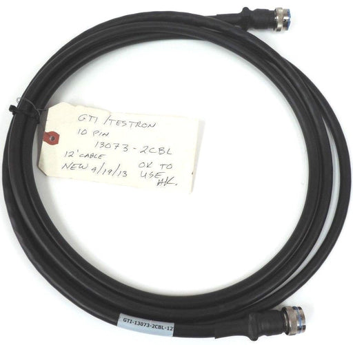 NEW TESTRON GTI-13073-2CBL-12 10PIN MALE-10PIN FEMALE CONNECTOR CABLE ASSEMBLY