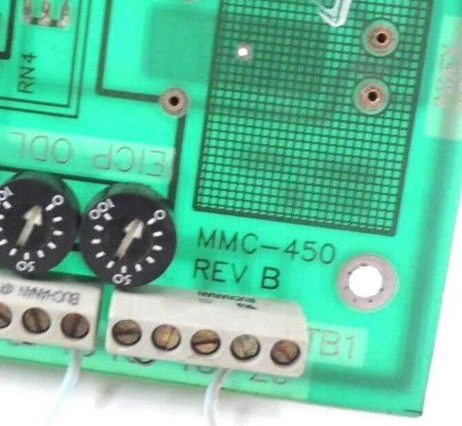 INDUSTRIAL INDEXING SYSTEMS MMC-450, REV B, PC ASSEMBLY BOARD MMC450