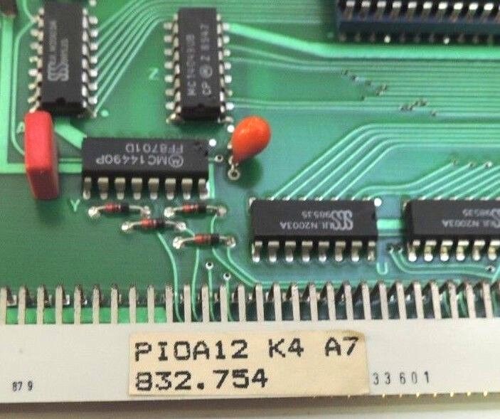 HEINEN ELEKTRONIK PIOA12 K4 A7 832.754 PC BOARD 60907-7.4, PIOA