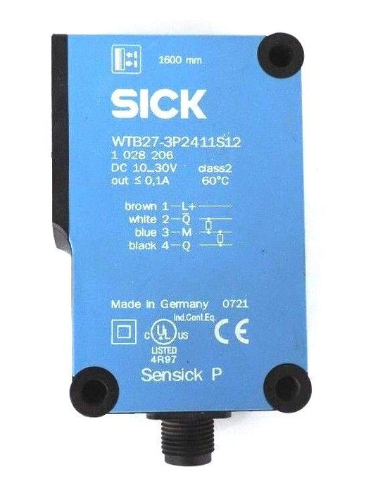 SICK OPTIC ELECTRONIC WTB27-3P2411S12 SENSOR 1 028 206 10-30VDC 1028206