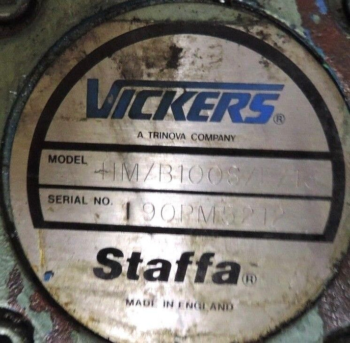 VICKERS STAFFA HM/B100S/F/13 RADIAL PISTON HYDRAULIC MOTOR HMB SER. FIXED DISP.