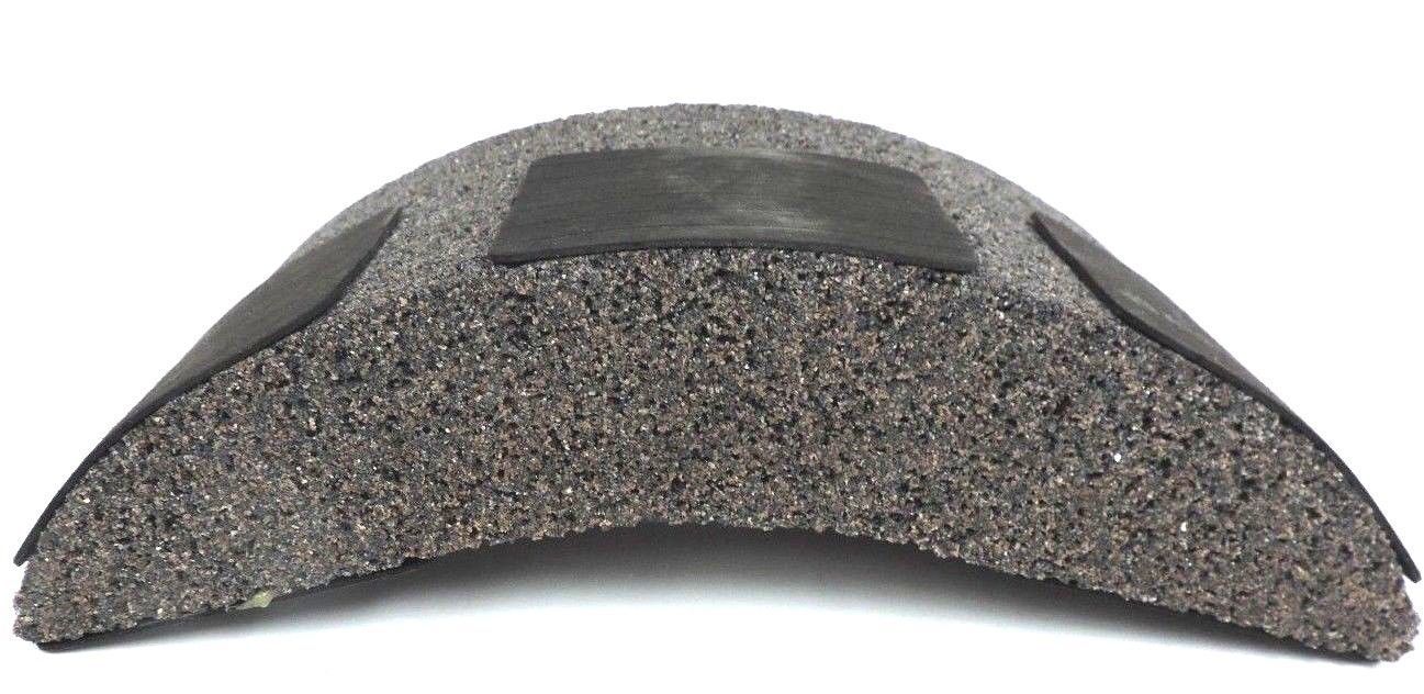 BOX OF 4 NEW NORTON 11-1/4" X 2-1/8" X 6" GRINDING SEGMENTS 32TA30-3G13VSP, 332