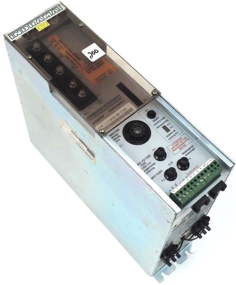 INDRAMAT TVM1.2-050-W0-220V SERVO POWER SUPPLY, 220VAC, TVM 1-2-050-W0-220V, 1.2