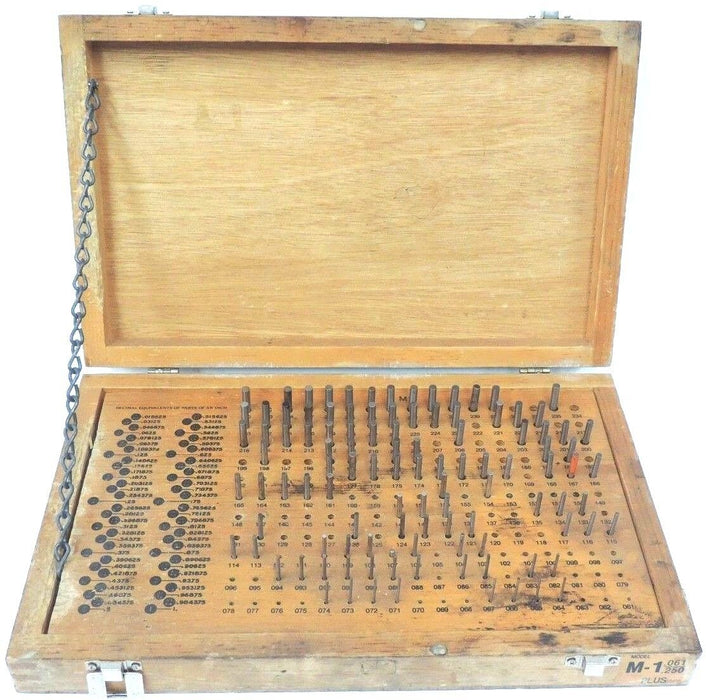 MEYER M-1 .061"-.250" PLUS PIN GAGE SET *IMCOMPLETE* APROXIMATELY 1/2 MISSING