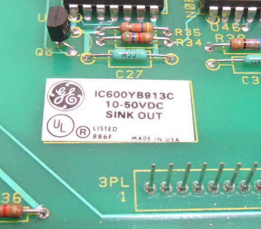 GE FANUC IC600YB913C SINK OUTPUT MODULE 10-50VDC, ASM. NO.  44A717568-G01