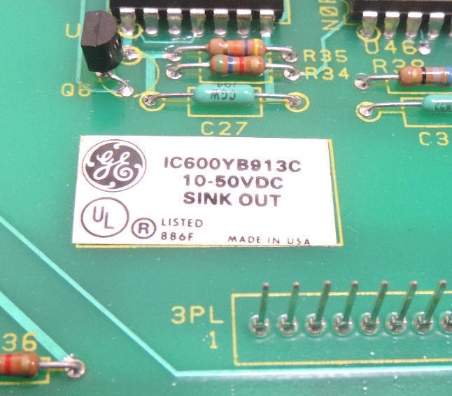 GE FANUC IC600YB913C SINK OUTPUT MODULE 10-50VDC, ASM. NO.  44A717568-G01