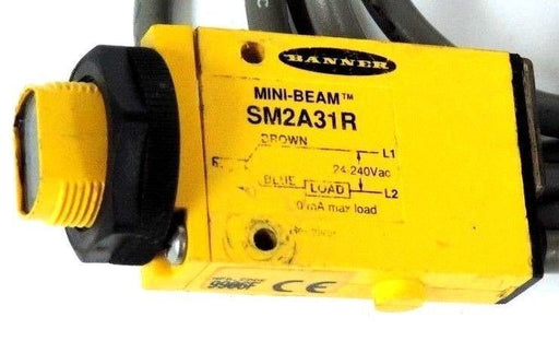 BANNER SM2A31R PHOTOELECTRIC MINI-BEAM SCANNER MFR CODE 9906F
