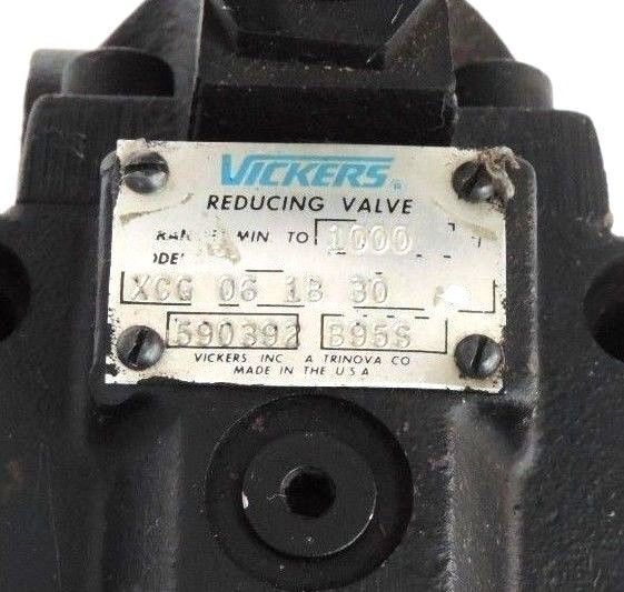 VICKERS XCG-06-1B-30 MANUAL ADJUST REDUCING VALVE 1000PSI 590392 XCG061B30