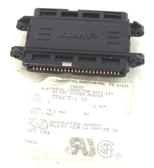 NEW CHAMP 554875-1 ELECTRICAL CONNECTOR RCPT KIT 50 POS. GENDER MENDER 5548751