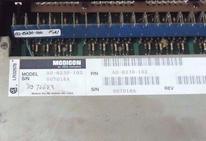 REPAIRED AEG MODICON AS-B230-102 OUTPUT MODULE 115VAC ASB230102