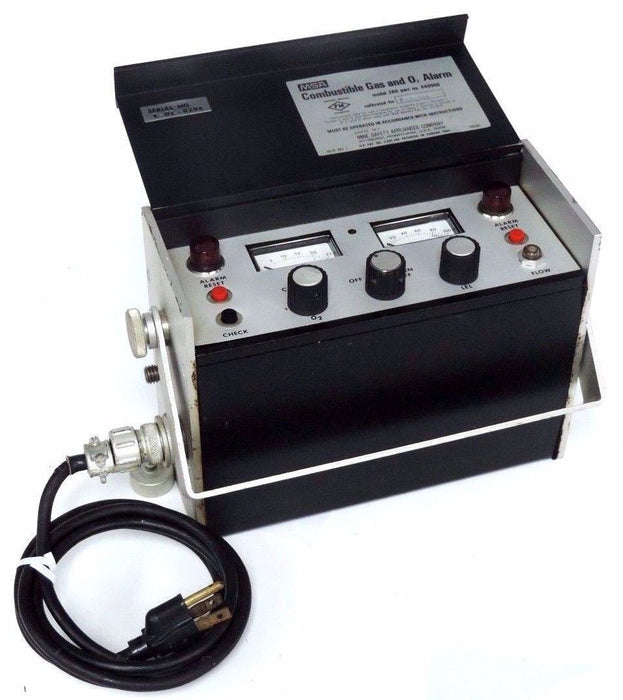 MSA MODEL 260 COMBUSTABLE GAS AND O2 ALARM P/N 449900 CALIBRATED FOR PENTANE