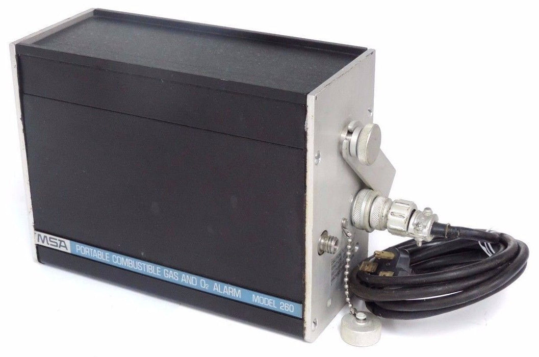 MSA MODEL 260 COMBUSTABLE GAS AND O2 ALARM P/N 449900 CALIBRATED FOR PENTANE