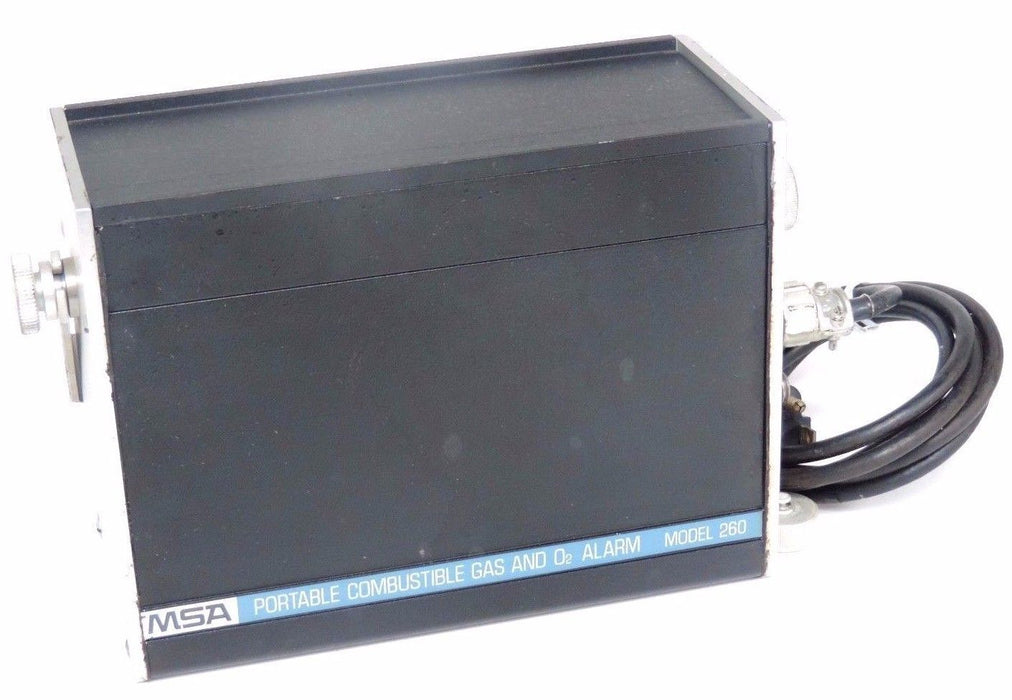 MSA MODEL 260 COMBUSTABLE GAS AND O2 ALARM P/N 449900 CALIBRATED FOR PENTANE