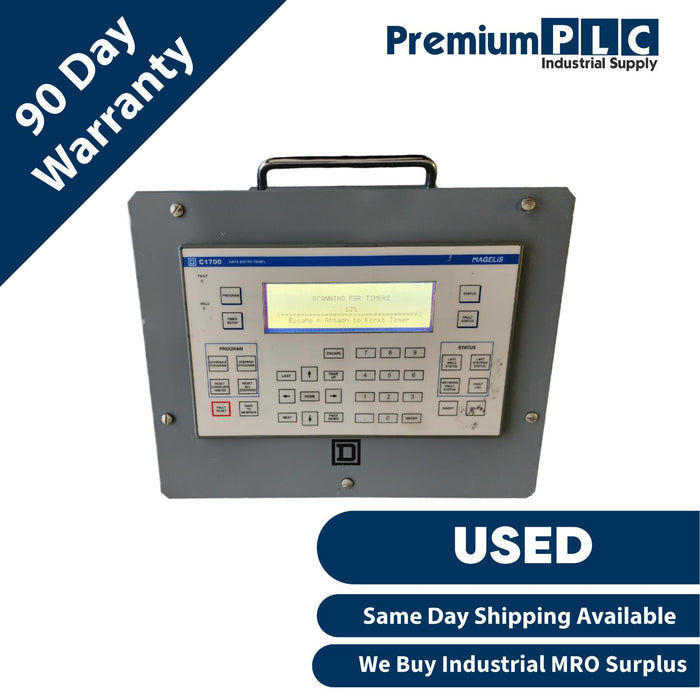 SQUARE D 52046-434-50 C1700 DATA ENTRY PANEL MAGELIS XBT-PM027110 5204643450