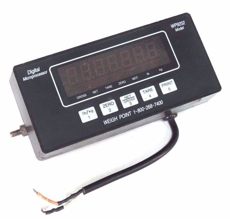 WEIGHT POINT SCALE MONITOR WP9202 DIGITAL MICROPROCESSOR INDICATOR W/O ...