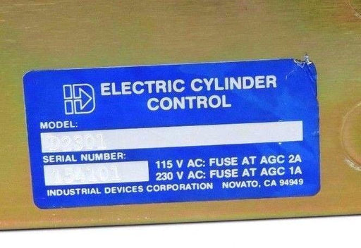 INDUSTRIAL DEVICES CORP D2301 ELECTRIC CYLINDER CONTROL DRIVE