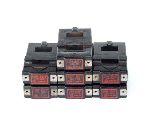LOT OF 7 ALLEN BRADLEY 70A86 COILS 120V 60CY, 110V 50CY