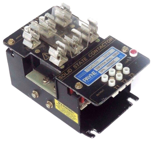 PAYNE ENGINEERING 11C-4-3HP SOLID STATE CONTACTOR 3HP 15A MAX 60HZ 3PH 480VAC