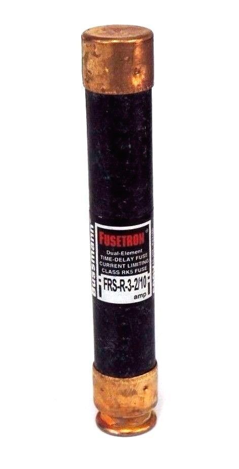 LOT OF 6 BUSSMANN FUSETRON FRS-R-3-2/10 DUAL ELEMENT TIME DELAY FUSES FRSR3210