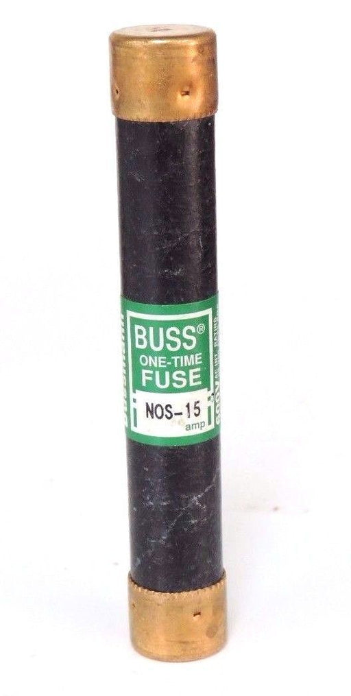 LOT OF 7 BUSSMANN FUSETRON NOS-15 FUSES 15AMP, NOS15