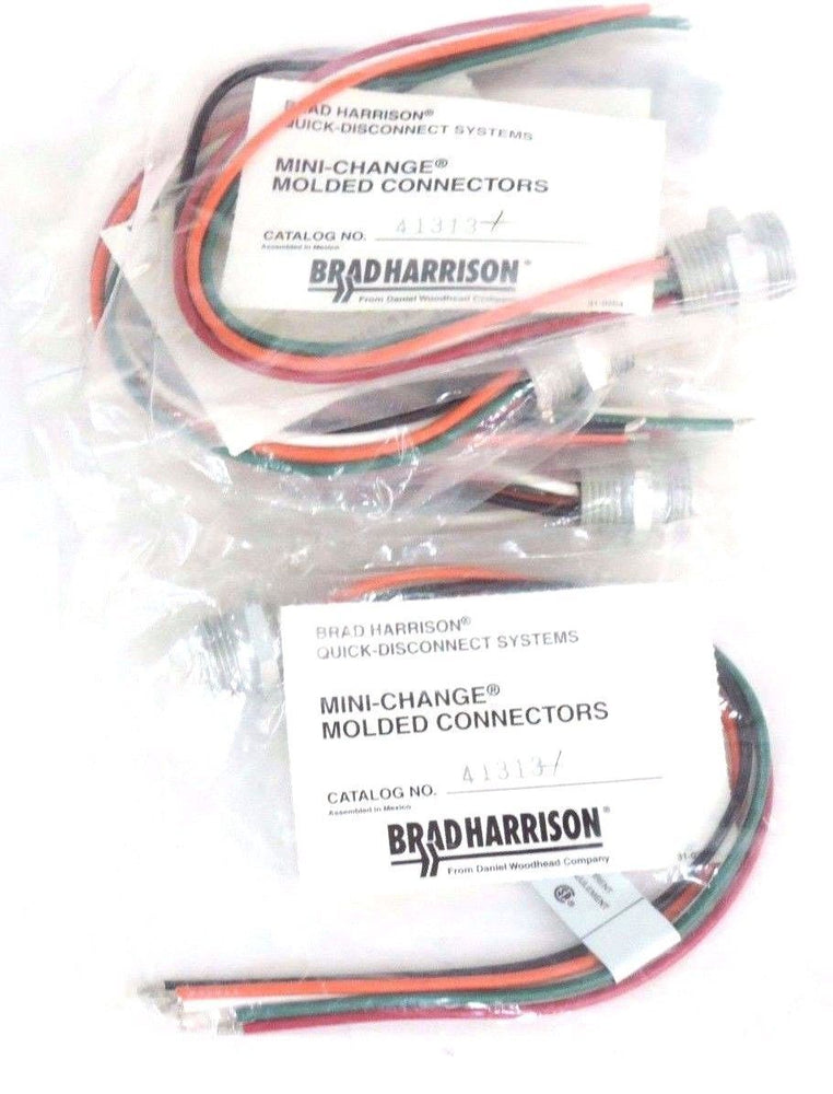 LOT OF 10 NIB BRAD HARRISON 41313 MINI-CHANGE MOLDED CONNCECTORS