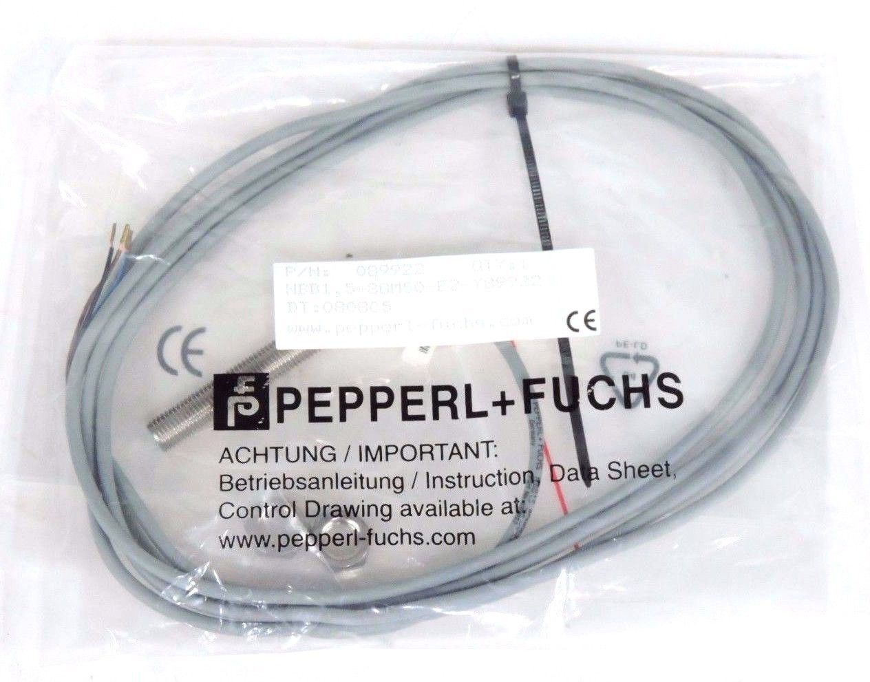 NIB PEPPERL + FUCHS NBB1,5-8GM50-E2-Y89922 INDUCTIVE SENSOR 089922