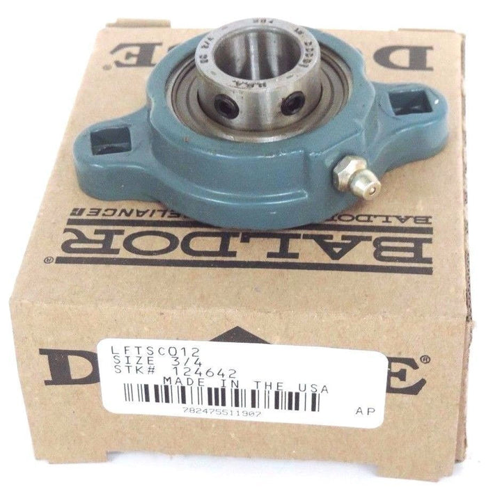 NIB DODGE BALDOR LFTSC012 FLANGE 2BOLT 3/4IN BORE SET SCREW 124642