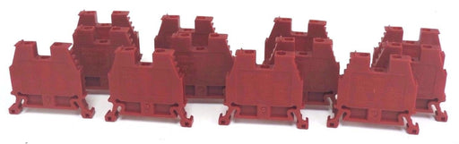 NEW SPRECHER+SCHUH V7-W4-RE TERM FEEDTHRU RED V7W4RE QTY: 12