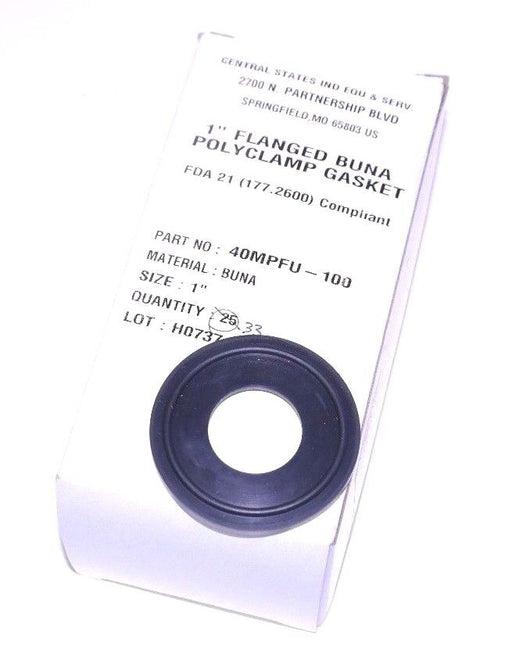 LOT OF 33 NIB DIXON 40MPFU-100 1" FLANGED BUNA-N POLYCLAMP GASKETS 40MPF-U-1