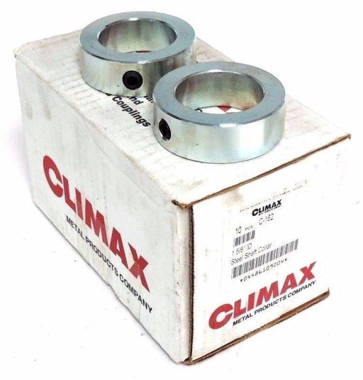 LOT OF 10 NIB CLIMAX C-162 STEEL SHAFT COLLARS 1-5/8" ID