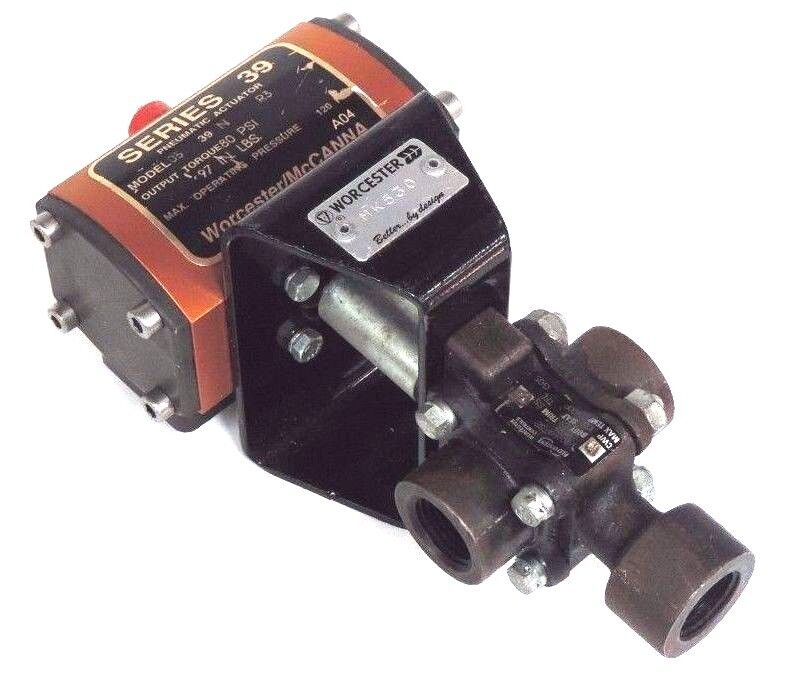 SERIES 39 PNUMATIC ACTUATOR MODEL 39 120PSI MAX W/ FLOWSERVE 1/2D4446TSE VALVE