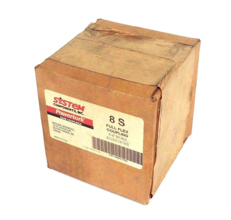 NEW SEALED SYSTEM COMPONENTS 8 S POWERTORK COUPLING 3/4'' BORE