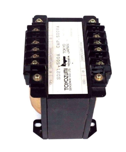 TOYOZUMI DENGENKIKI SD21-500A TRANSFORMER 500VA, 50/60HZ, SD21500A