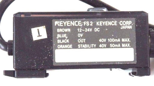 KEYENCE FS2-62 PHOTOELECTRIC AMPLIFIER FS262