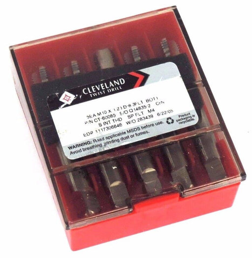 BOX OF 5 NEW CLEVELAND TWIST DRILL CT-60085 DRILL BITS M10 x 1.25