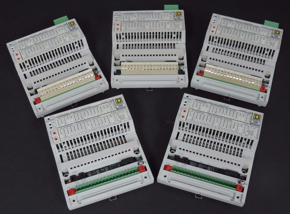 LOT OF 5 SQUARE D GROUPE SCHNEIDER 170AEW34000 DEVICENET I/O BLOCKS 52046-344-53