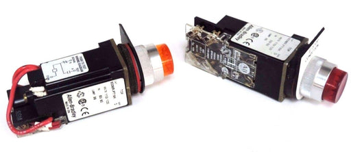 TWO ALLEN BRADLEY 800MR-PT16K SER.D PUSH BUTTON 800MRPT16K, 800M-XAK SER. A