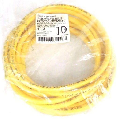NEW BRAD HARRISON 885030K03M040 MICRO-CHANGE EXTENSION 5-POLE MALE/FEMALE 4M