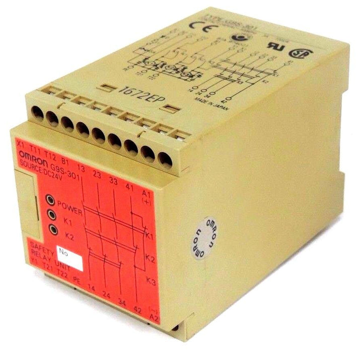 OMRON G9S-301 SAFETY RELAY UNIT 240VAC 50/60HZ 3A G9S301