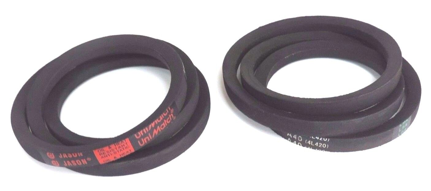 LOT OF 2 NEW JASON 4L420 V-BELTS