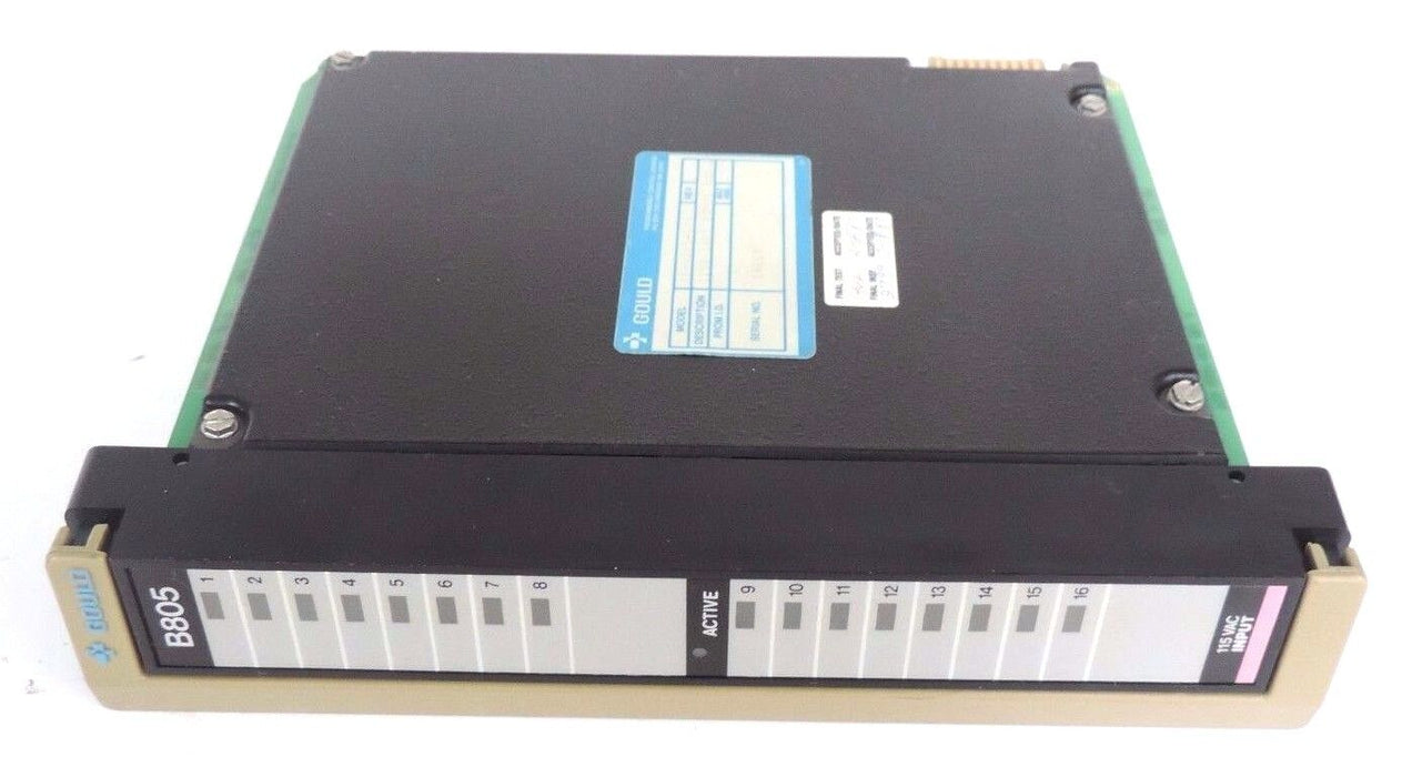 GOULD MODICON AS-B805-016 INPUT MODULE REV. L, 115VAC, 16PT, ASB805016