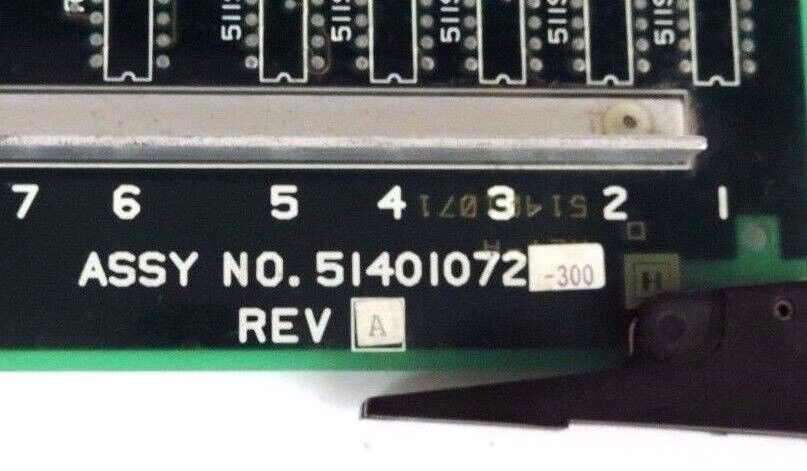 HONEYWELL 51401072-300 MEMORY BOARD QMEM-3, REV. A, 51401072300