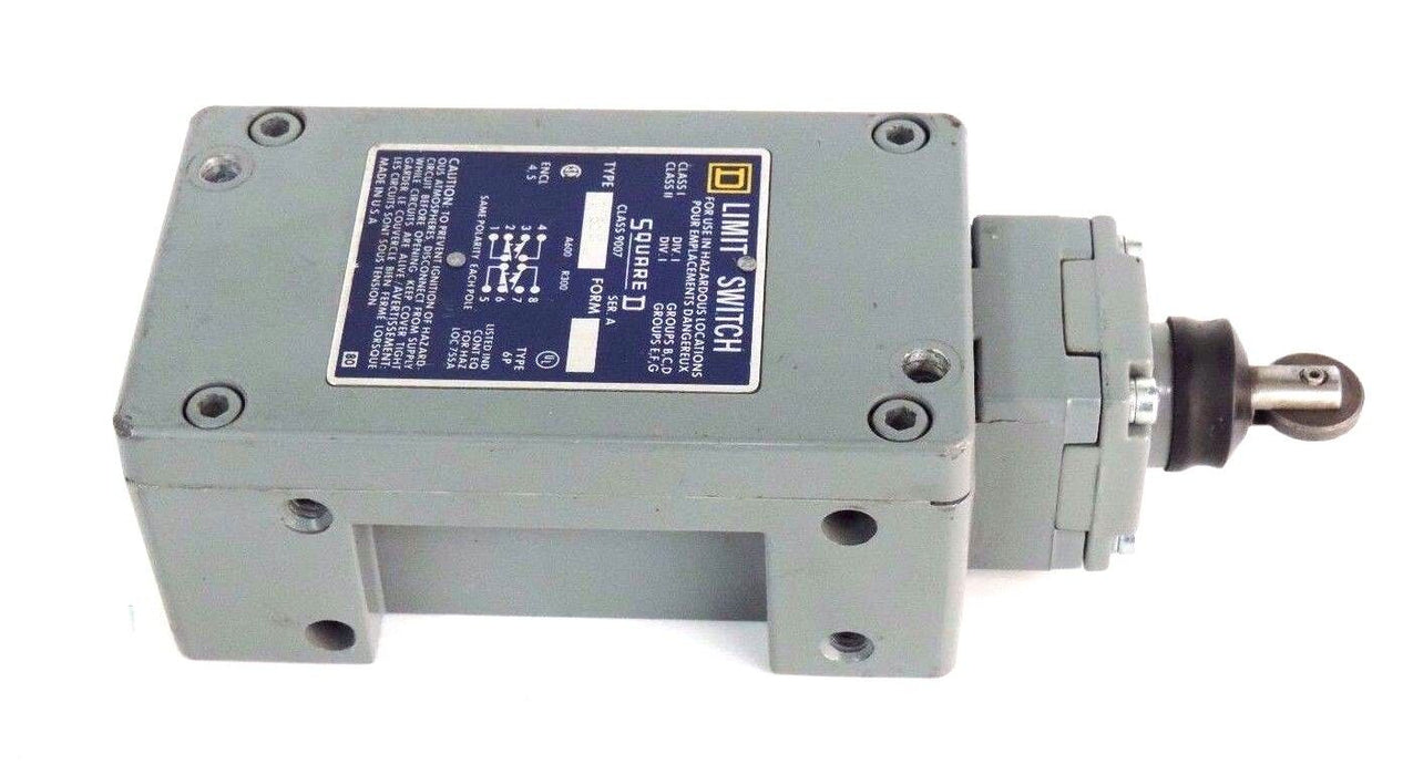 SQUARE D 9007-CR61C SER. A LIMIT SWITCH W/ 9007 CLASS SER. A HEAD, 9007CR61C