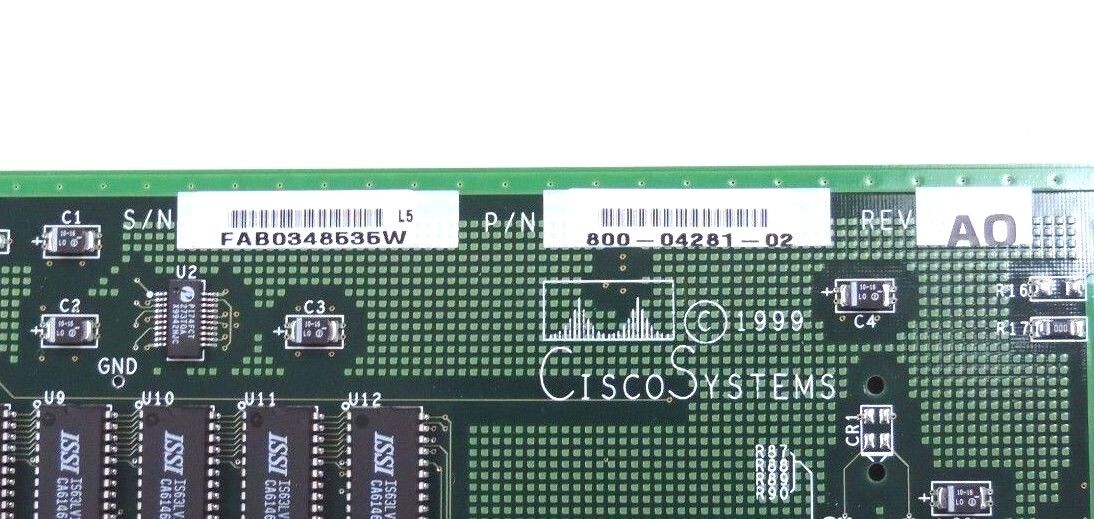 NIB CISCO WS-X2922-XL-V 2-PORT MODULE, 800-04281-02, REV. A0, WSX2922XLV