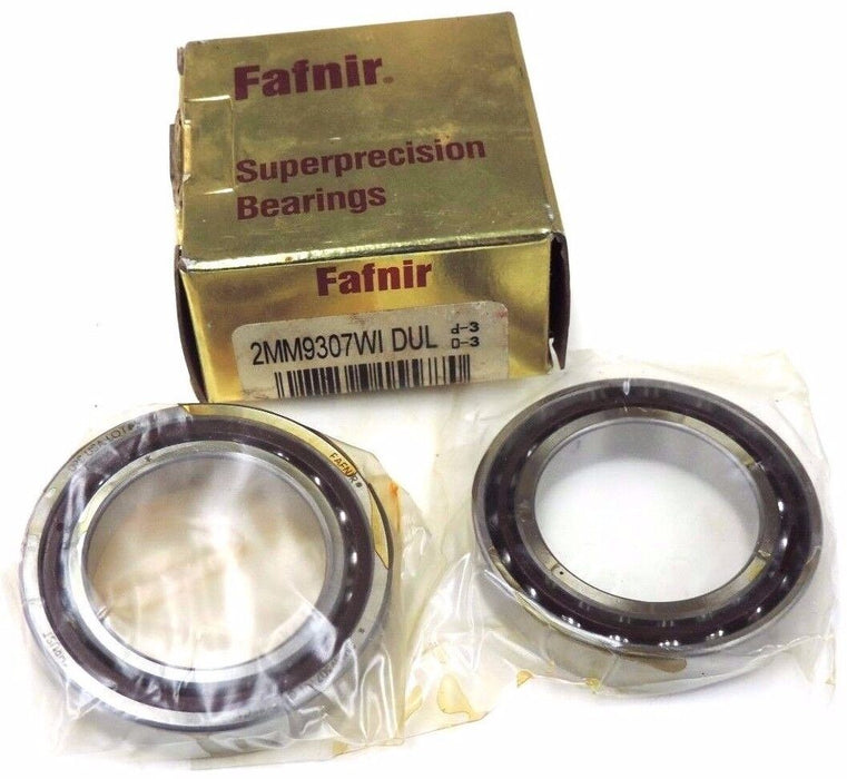 NIB FAFNIR 2MM9307WI DUL SPINDLE BEARING PAIR