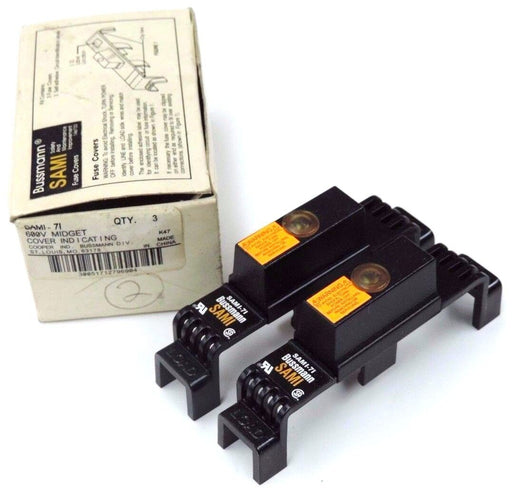NIB COOPER BUSSMANN SAMI-7I MIDGET COVER INDICATING 600V (BOX OF 2)