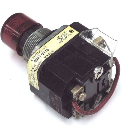 NIB ALLEN BRADLEY 800T-PT16 PUSHBUTTON 800TPT16 SER. N W/ 800T-XA SER. C CONTACT
