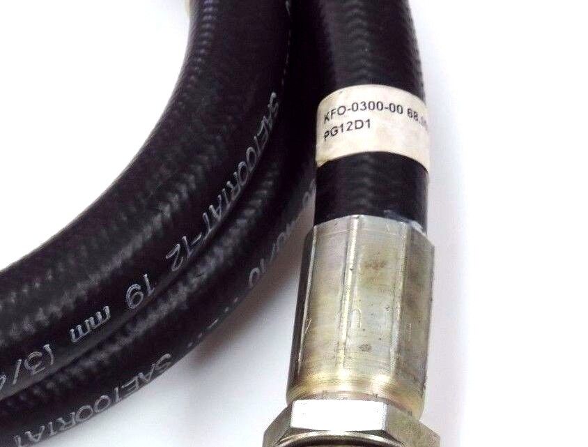 NEW PARKER NO-SKIVE 421-12 3/4" HOSE W/ THREADED FITTINGS 68.9" IN. LONG